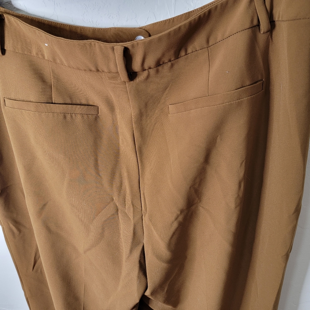Chico's Saddle Brown Trouser Pants Sz. 2.5 Tall - Picture 5 of 6